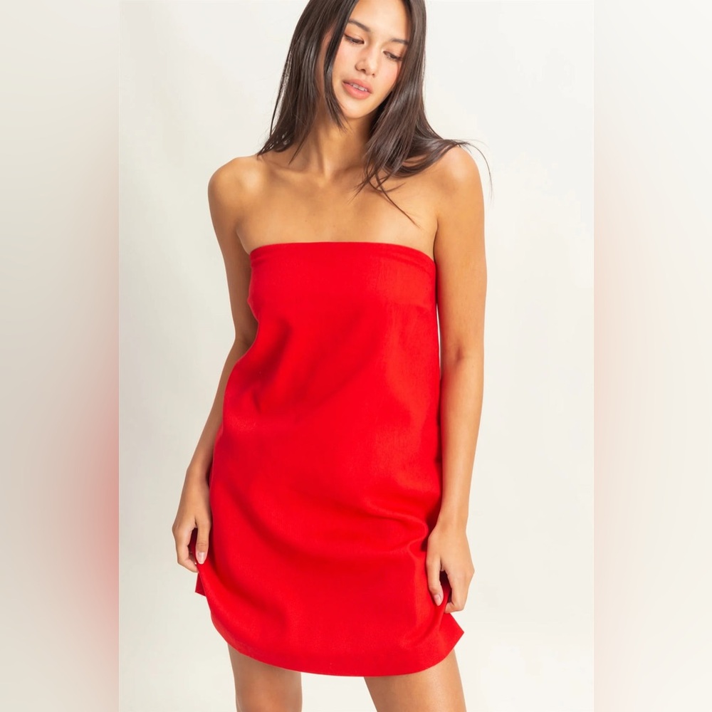 This Time Last Year Linen Dress “NWT”